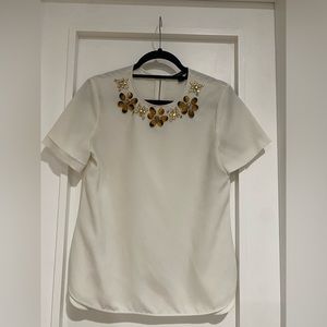 Ann Taylor blouse with charms and beads size S